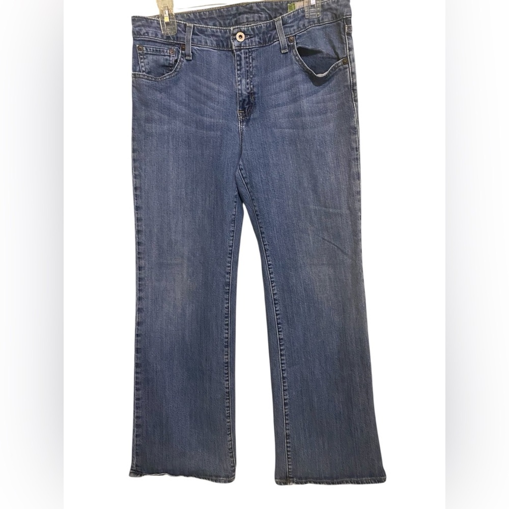 VTG Gap Essentials Stretch Jeans SZ 8 Bootcut Mid Rise Loose Fit Made in Canada - Picture 2 of 11